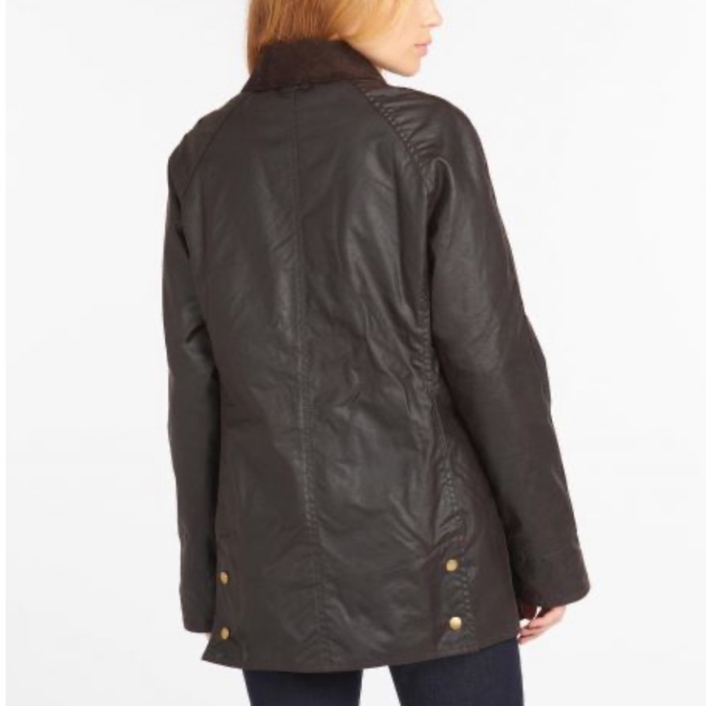 Barbour Beadnell jacket in brown, size 2 - Picture 3 of 7
